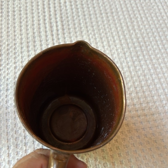 Indian Art Villa Hammered Copper Small Pitcher Cup - Picture 9 of 11